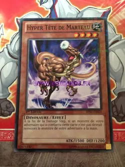 Carte YU GI OH HYPER TETE DE MARTEAU BP02-FR024 MOSAIQUE RARE - Image 1