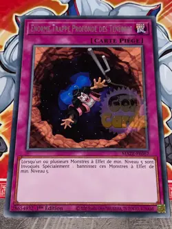 Carte YU GI OH ENORME TRAPPE PROFONDE DES TENEBRES MAZE-FR067 x 2 - Image 1