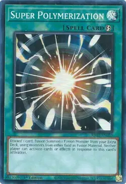 Yugioh! Super Polymerization - RA03-EN053 - Super Rare - 1st Edition Near Mint, - Image 1