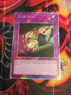 Yugioh - Dark Bribe - Platinum Secret Rare - RA03-EN187 NM 1st - Image 1