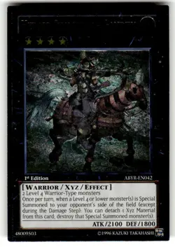 Yugioh! Heroic Champion - Gandiva ABYR-EN042 Ultimate Rare 1st Edition NM - Image 1