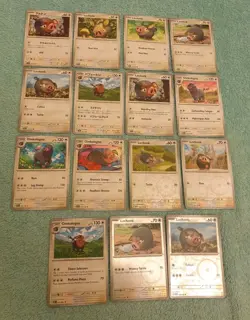 LECHONK & OINKOLOGNE BUNDLE OF POKEMON CARDS - Image 1