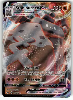 Stonjourner VMAX 116/202 SWSH01: Sword & Shield Base Set NM Pokemon Card TCG - Image 1