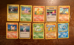 10 VINTAGE Pokemon Cards from Various Classic Sets!! - Image 1