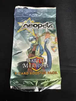 Neopets Trading Card Game Battle For Meridell 8 Card Booster Pack Code Free Ship - Image 1