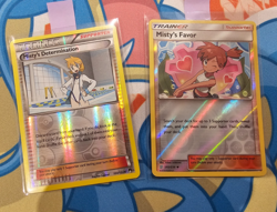 Misty's Favor 202 & Misty's Determination 104 - Pokemon Cards Reverse Holos - Image 1
