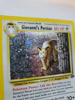 Giovanni's Persian Gym Holo Pokemon Card Base WOTC - Image 2
