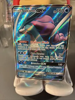 Pokemon Suicune GX (Full Art) 200/214 Sm-Lost Thunder Holo Card LP - Image 1