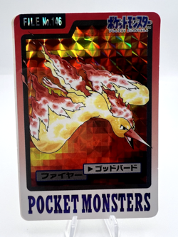 Pokemon Card Articuno Zapdos Moltres Bandai Carddass File No.144 145 146 - Image 2