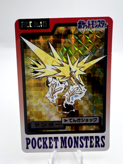 Pokemon Card Articuno Zapdos Moltres Bandai Carddass File No.144 145 146 - Image 4
