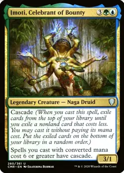 X 1 Imoti, Celebrant of Bounty NM-M CMR 280 MTG Magic The Gathering - Image 1