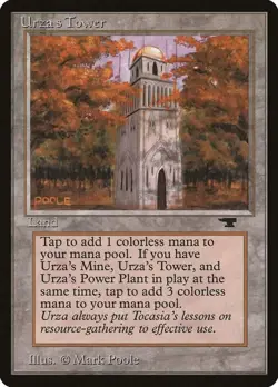 Urza's Tower (Autumn Leaves) [Antiquities] Heavily Played - Image 1