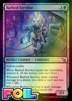 x1 Barbed Servitor MKM MTG 77 FOIL RARE M/NM 1x - Image 1