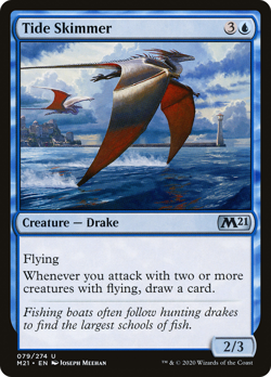 TIDE SKIMMER x4 mtg NM-M M21 Magic Core Set 2021 4 Unc - Image 1
