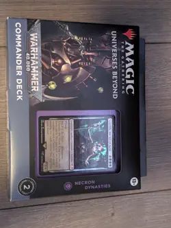 Universes Beyond: Warhammer 40,000 - Necron Dynasties Commander Deck - Sealed - Image 1