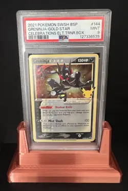 Pokemon Card PSA 9 Greninja Gold Star SWSH144 ETB Celebrations Promo 2021 EN - Image 1