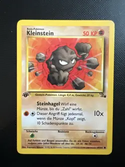 Pokemon TCG | Kleinstein 47/62 | Fossil | 1. Edition | Deutsch - Image 1