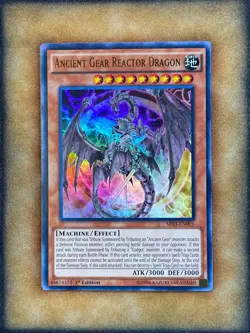Yugioh Ancient Gear Reactor Dragon SR03-EN001 Ultra Rare 1st Ed NM - Image 1