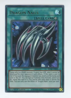 Yugioh Dragon Nails BLCR-EN003 Ultra Rare 1st Mint x3 - Image 1