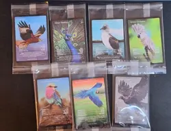 Life TCG Birds 1st Edition Promo Fullart | Sealed | WWF Stamp Cards | 7 in Set - Image 1