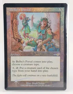 MTG Magic The Gathering - Belbe's Portal - Nemesis - Rare Foil - Has Crease - Image 1