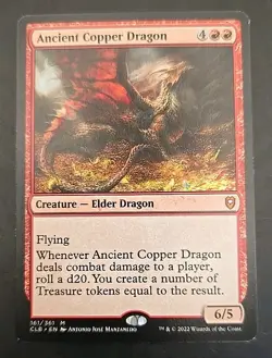 Ancient Copper Dragon Commander Legends: Battle for Baldur's Gate MTG Regular LP - Image 1