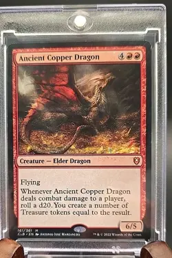 Ancient Copper Dragon Commander Legends: Battle for Baldur's Gate MTG Regular LP - Image 3