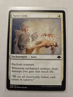 Spirit Link - Dominaria Remastered - LP - Common - Enchantment Aura - MTG - Image 1