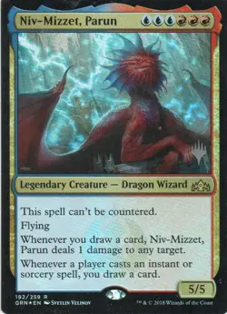 MTG: Guilds of Ravnica: Foil Promo Pack Niv-Mizzet, Parun: LP Condition - Image 1