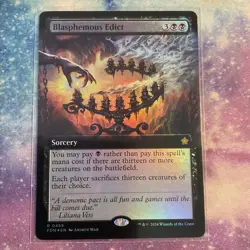 Blasphemous Edict (FOIL) x1 - MTG Foundations FDN #459 - Image 1