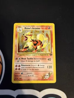 Pokemon TCG Blaine's Arcanine Gym Challenge 1/132 Holo Unlimited Rare HP - Image 1