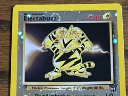 Pokemon Reverse Holo Best Promo Electabuzz #1 (Not Played),**2-swirls** - Image 2
