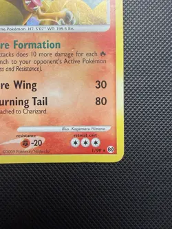 Pokemon TCG Charizard 1/99 Arceus Cracked Ice Holo Promo MP - Image 3