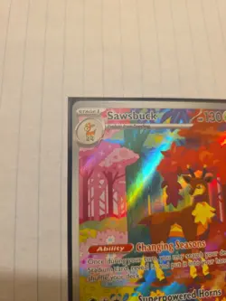Sawsbuck Temporal Forces Illustration Rare Pokemon TCG Card 166/162 - Image 2