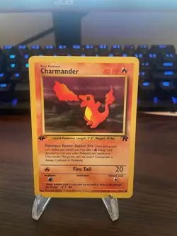 Charmander 50/82 1ST EDITION Team Rocket Vintage Pokemon TCG NM - Image 1