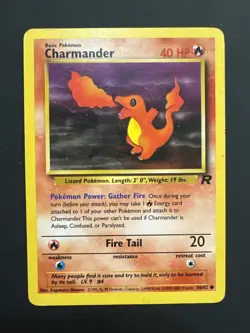 Pokemon TCG Charmander Team Rocket 50/82 Regular 1st Edition Common LP - Image 1