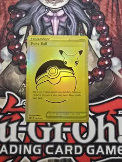 Pokemon 2021 Celebrations Trainer Poke Ball Black Star Promo Card SWSH146 NM - Image 1
