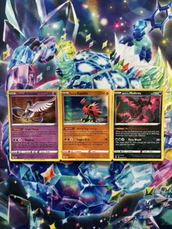 Pokemon TCG Sword & Shield Holo Galarian Articuno, Zapdos & Moltres x3 Bundle - Image 1