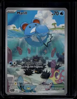 Pokemon TCG Marill 204/193 Paldea Evolved Illustration Rare NM - Image 1