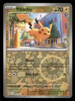 Pikachu SV02: Paldea Evolved #062/193 Common Reverse Holo Pokemon LP - Image 1