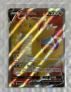 Pokemon Sword & Shield Evolving Skies Dragonite V Full Art Ultra Rare 191/203 - Image 2