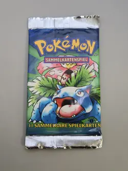 1999 German Pokemon 1st Edition Base Set Pack Sealed Venusaur Art - Image 1