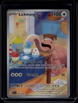 Pokemon TCG Lickitung 180/162 Temporal Forces Illustration NM - Image 1