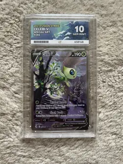 ACE 10 Celebi V 245/264 Fusion Strike Alt Art Card Pokemon TCG - Image 1
