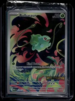 Pokemon TCG Bulbasaur 133/132 Mega Evolution Stamped Sealed NM - Image 1