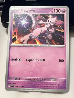 MEWTWO 059/142 Stellar Crown Pokemon TCG Scarlet & Violet NM - Image 1