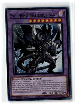 2022 Legendary Duelists: Season 3 Evil HERO Malicious Bane #LDS3-EN033 Ultra - Image 1