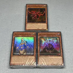 Yugioh Yugi's Exodia + Kaiba's Blue Eyes + Joey's Red Eyes Legendary 3 Deck Set - Image 1