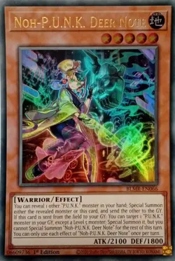 BLMR-EN066 NOH-P.U.N.K. DEER NOTE ULTRA RARE 1ST EDITION YuGiOh CARD - Image 1