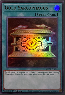 Yugioh! - Gold Sarcophagus - CH01-EN032 - Ultra Rare - NM/M - Image 1